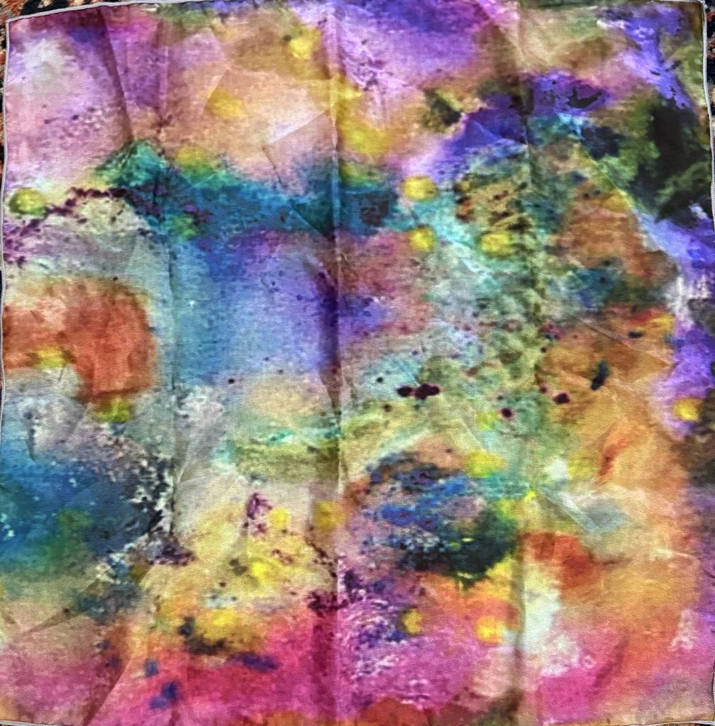 Colorful silk scarf to go with Oracle deck